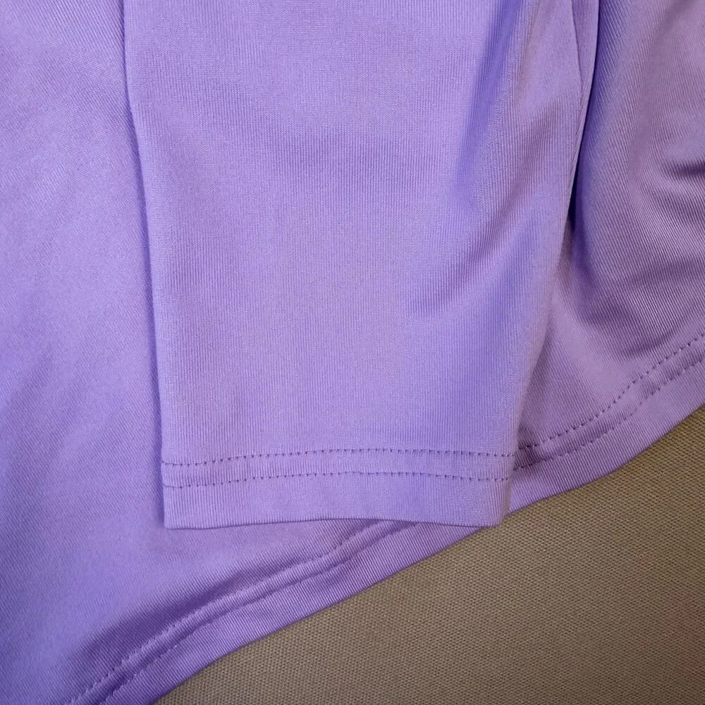 FootJoy FJ Womens Medium 1/4 Zip Pullover Long Sleeve Golf Purple - Picture 4 of 8